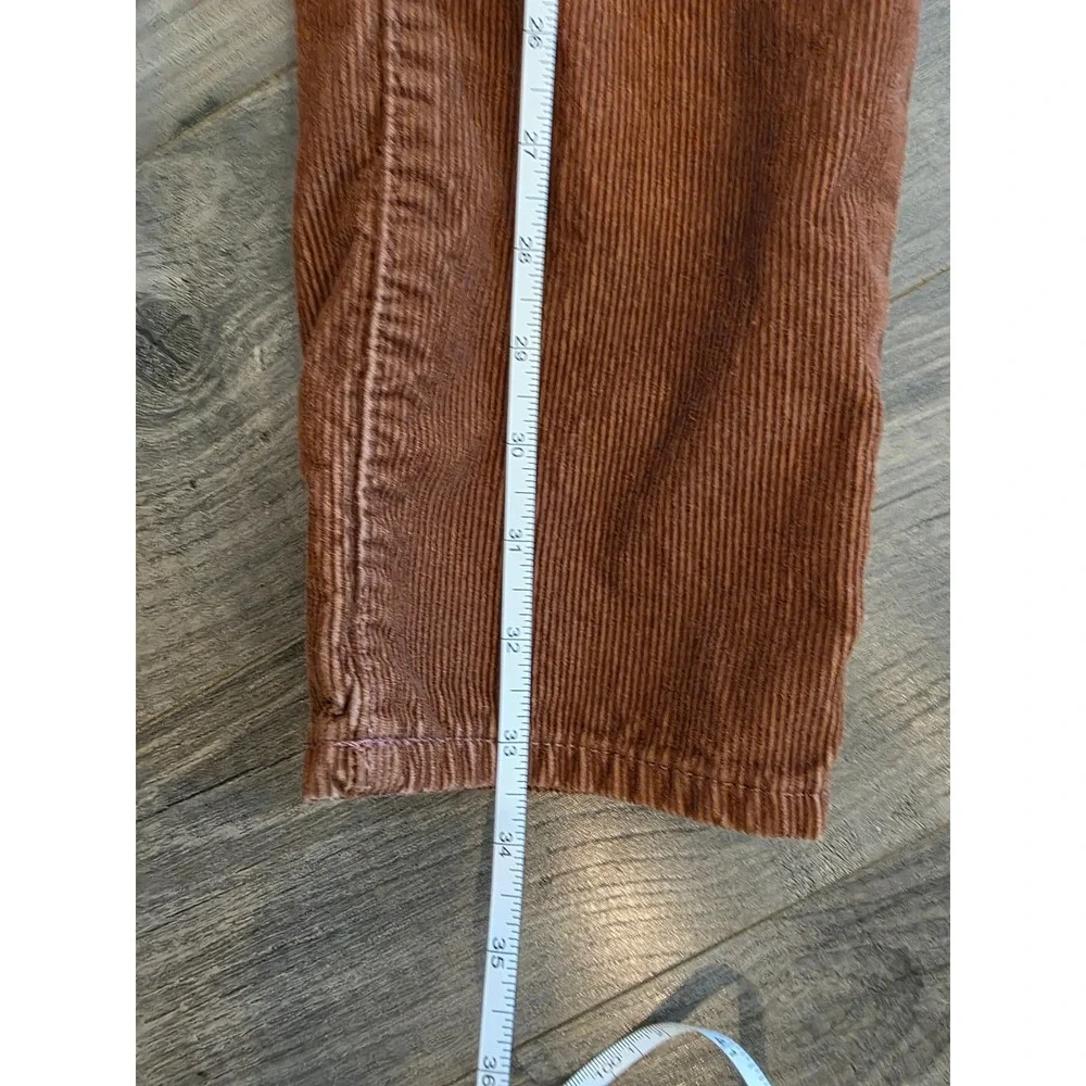 Gap Kids sz 10 Brown‎ Corduroy Pants 90s Original Straight Leg Adjustable Waist